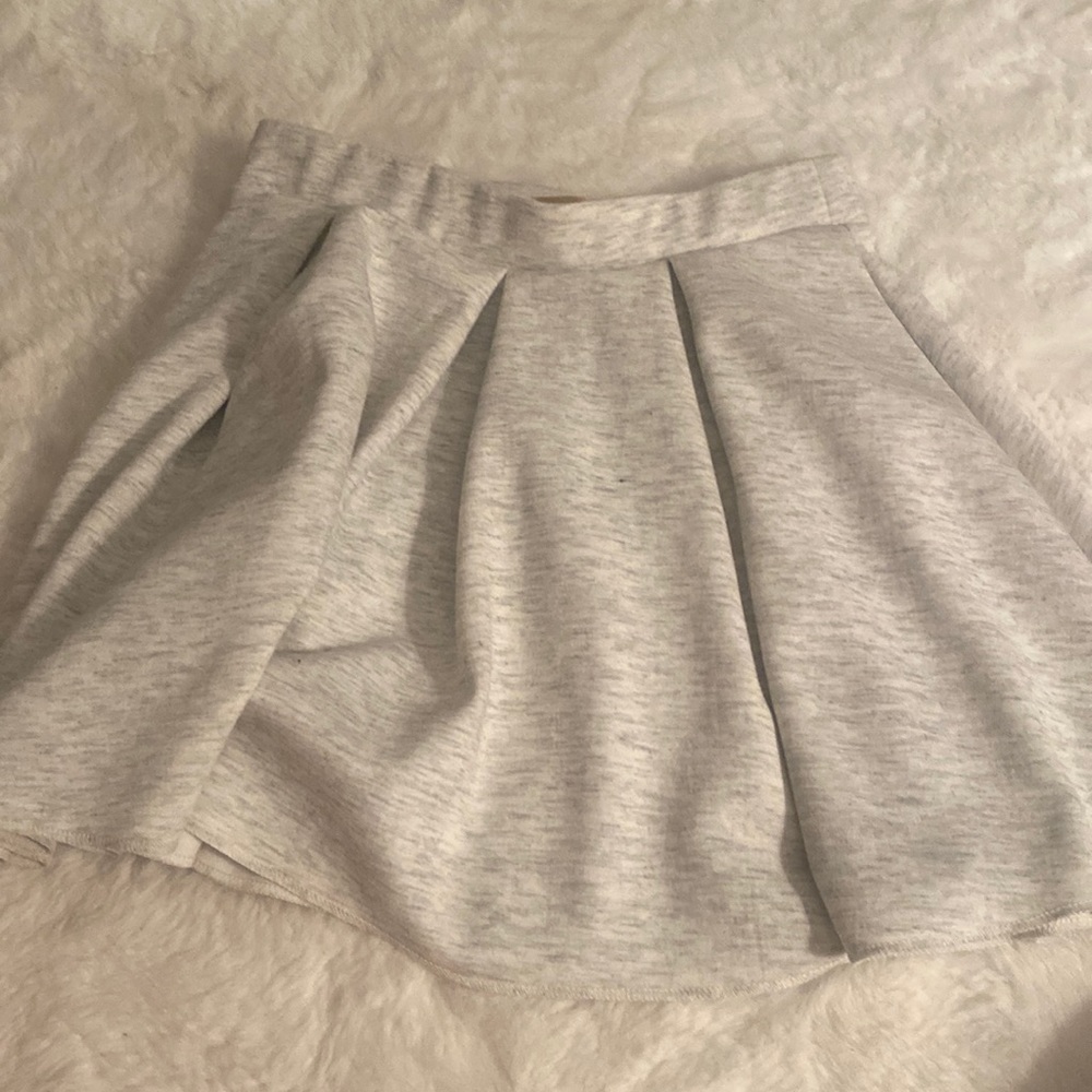 Grey skater skirt